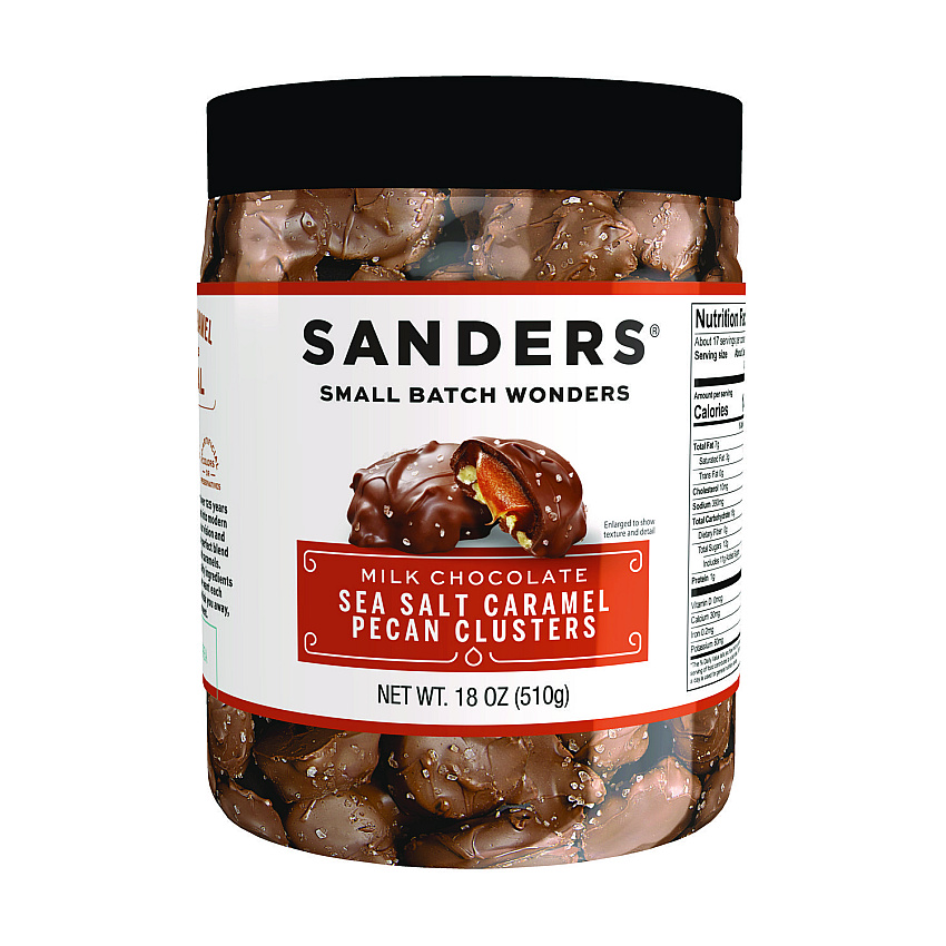 Performance Food Group Small Batch wonders Sea Salt Caramel Pecan Clusters, 18 oz Tub (MRY30971)