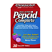 Pepcid Complete Dual-Action Antacid, Berry Flavor, 30/Box (PCD64228)