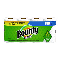 Bounty Select-a-Size Kitchen Roll Paper Towels, 2-Ply, 11 x 5.9, White, 135 Sheets/Roll, 4 Rolls/Pack (PGC06134)