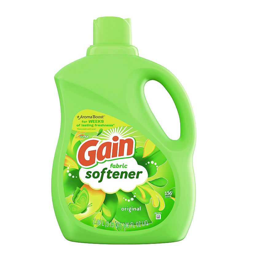 Gain Fabric Softener, Original Scent, 44 oz Bottle (PGC10089)