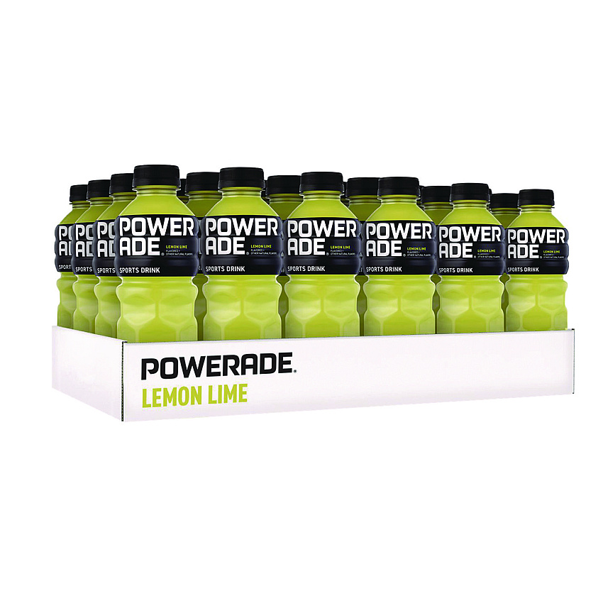 Powerade Sports Drink, Lemon Lime, 20 oz Bottle, 24/Pack (POW049000003697)