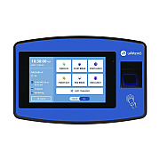 uAttend Biometric Fingerprint Touch Tablet Time Clock System, Unlimited Employees, Black/Blue (PPZ2500)