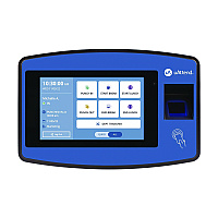 uAttend Biometric Fingerprint Touch Tablet Time Clock System, Unlimited Employees, Black/Blue (PPZ2500)