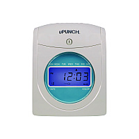 uPunch Digital Auto-Align Punch Time Clock Bundle, White (PPZSB1200)