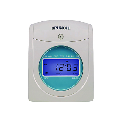 uPunch Digital Auto-Align Punch Time Clock Bundle, White (PPZSB1200)