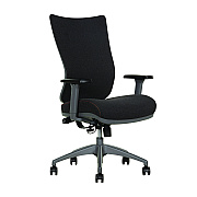 Sharper Image Revive Shiatsu Ergonomic Mesh Swivel Massage Chair, Supports Up to 275 lbs, 19.75" to 22.75" Seat Height, Black Seat/Back (SBI60097BLK)
