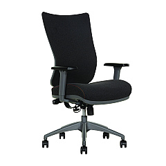 Sharper Image Revive Shiatsu Ergonomic Mesh Swivel Massage Chair, Supports Up to 275 lbs, 19.75" to 22.75" Seat Height, Black Seat/Back (SBI60097BLK)