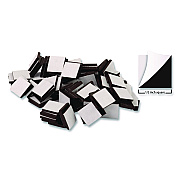 Teacher Created Resources Adhesive Magnetic Squares, Black, 0.5", 100/Set (TCRTCR20720)