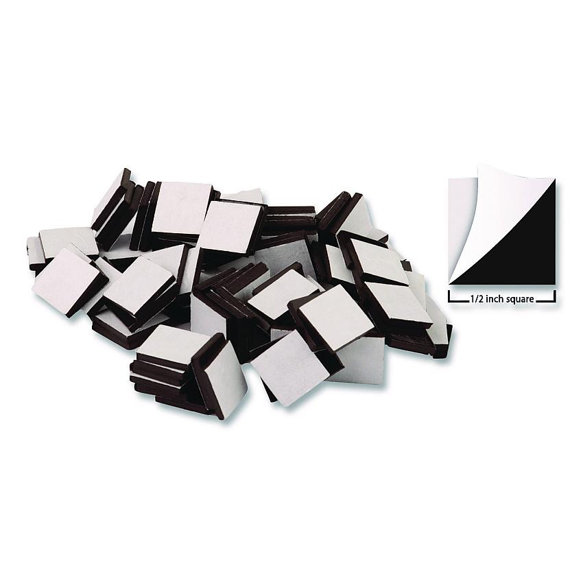 Teacher Created Resources Adhesive Magnetic Squares, Black, 0.5", 100/Set (TCRTCR20720)