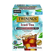 TWININGS Iced Tea K-Cups, Unsweetened Black, 24/Box (TWGTNA23048)