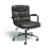 Union & Scale Industria 3-40C Bonded Leather Swivel Manager Chair, Supports Up to 275 lbs, 18.31" to 22.05" Seat Height, Gray Seat/Back (UOSUN61643CC)