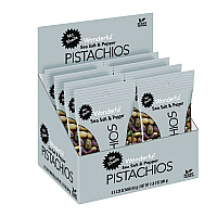 Wonderful No Shells Sea Salt and Pepper Pistachios, 2.25 oz Pack, 8/Box (WPSPAR70144)