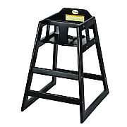 Alpine Wooden Stackable High Chair, Supports Up to 50 lb, 29.02" h, Espresso (ALHALP41201ESP)