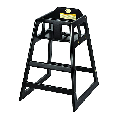 Alpine Wooden Stackable High Chair, Supports Up to 50 lb, 29.02" h, Espresso (ALHALP41201ESP)