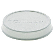 Pactiv Evergreen EarthChoice PFAS-Free Compostable Soup Cup Lid, For 8-16 oz Soup Cups, 4" Diameter, White, Sugarcane, 500/Carton (PCTLMC81216ECBB)