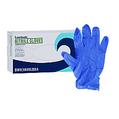 Boardwalk Disposable General-Purpose Nitrile Gloves, X-Large, Blue, 4 mil, 100/Box (BWK380XLBXA)