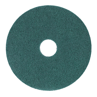 Boardwalk Heavy-Duty Scrubbing Floor Pads, 13" Diameter, Green, 5/Carton (BWK4013GRE)