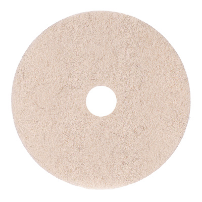 Boardwalk Natural Hog Hair Burnishing Floor Pads, 17" Diameter, Tan, 5/Carton (BWK4017NHE)