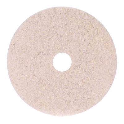 Boardwalk Natural Hog Hair Burnishing Floor Pads, 19" Diameter, Tan, 5/carton (BWK4019NHE)