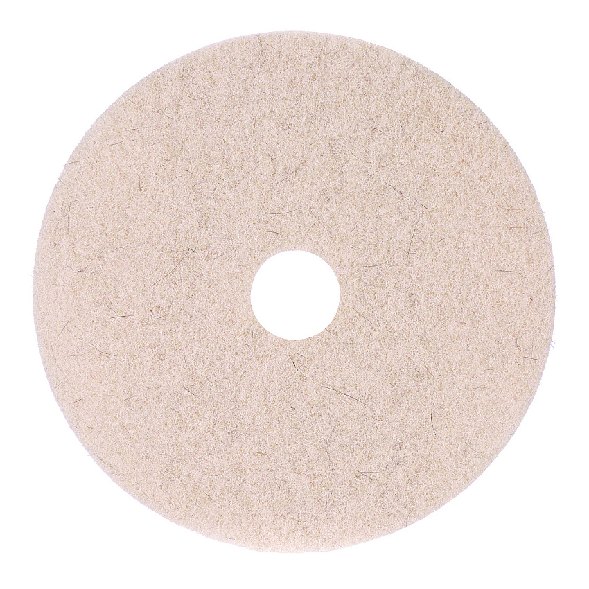 Boardwalk Natural Hog Hair Burnishing Floor Pads, 19" Diameter, Tan, 5/carton (BWK4019NHE)