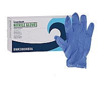 Boardwalk Disposable General-Purpose Nitrile Gloves, Medium, Blue, 4 mil, 100/Box (BWK380MBXA)