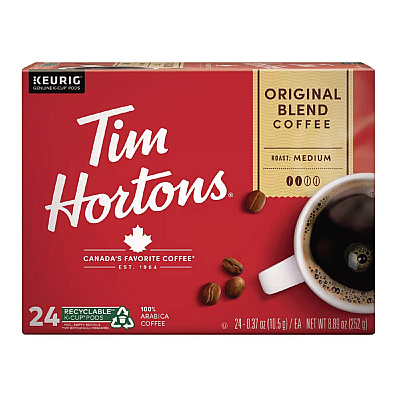 Tim Hortons K-Cup Pods Original Blend, 24/Box (GMT1281)