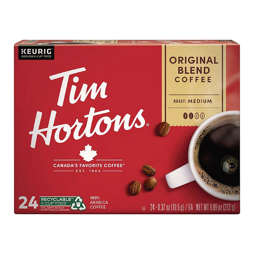 Tim Hortons K-Cup Pods Original Blend, 24/Box (GMT1281)