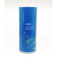 Fresh Products Super-Sorb Liquid Spill Absorbent, Lemon Scent, 720 oz Absorbing Volume, 12 oz Shaker Can, 6/Box (FRS614SSBX)