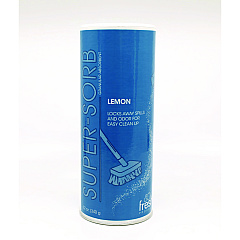 Fresh Products Super-Sorb Liquid Spill Absorbent, Lemon Scent, 720 oz Absorbing Volume, 12 oz Shaker Can, 6/Box (FRS614SSBX)