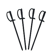 AmerCareRoyal Sword Picks, 6", Black, 1,000/Box, 10 Boxes/Carton (RPPRP147BK)