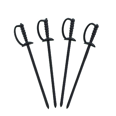 AmerCareRoyal Sword Picks, 6", Black, 1,000/Box, 10 Boxes/Carton (RPPRP147BK)