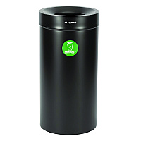Alpine 27 Gallon Black Stainless Steel Compost Can (ALH47527BLKCO)