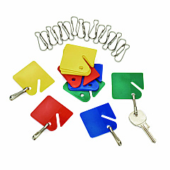 AdirOffice Plastic Identification Key Tags, Plastic, Assorted Colors, 20/Pack (ALH68920COLORED)