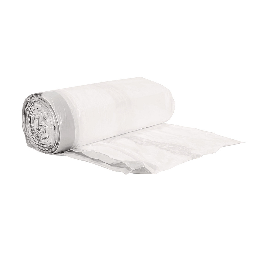 Boardwalk Drawstring Kitchen Bags, Drawstring, 13 gal, 24" x 28", White, 50 Bags/Roll, 2 Rolls/Carton (BWK1DK100)