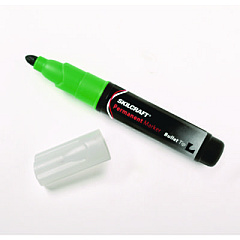 AbilityOne 7520014244877, SKILCRAFT Chisel Tip Large Permanent Marker, Broad Chisel Tip, Green, Dozen