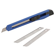 Great Neck Snap-Off Utility Knife, 9 mm Blade, 5" Plastic Handle, Blue (GNSSBK3)