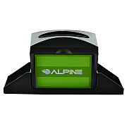Alpine Interfold Table Top Dispenser Napkin Holder with Caddy, 6 x 14.17 x 6.5, Black (ALHALP4332C)