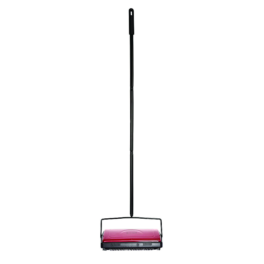 Alpine Manual Triple Brush Carpet and Floor Sweeper, 42.5" Handle, Red (ALHALP469REDNEW)