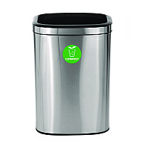 Alpine 10.5 Gallon Compost Can, Brushed Stainless Steel (ALHALP47040LCO)