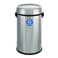 Alpine 17 Gallon Stainless Steel Indoor Recycling Receptacle with Swivel Lid (ALHALP47065L1R)