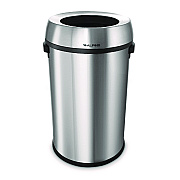 Alpine 17 Gallon Stainless Steel Heavy-Gauge Brushed Open Top Commercial Trash Can (ALHALP47065L)