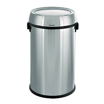 Alpine 17 Gallon Stainless Steel Commercial Trash Can with Swing Lid (ALHALP47065L1)