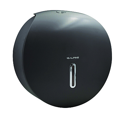 Alpine Plastic Single Roll Jumbo Toilet Paper Dispenser, 5.3 x 11.5 x 11.7, Gray (ALHALP450GRY)