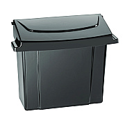 Alpine Durable Plastic Surface Mount Sanitary Napkin Receptacle, Plastic, Black (ALHALP451BLA)