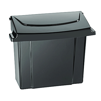Alpine Durable Plastic Surface Mount Sanitary Napkin Receptacle, Plastic, Black (ALHALP451BLA)