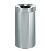 Alpine 27 Gallon Stainless Steel Commercial Indoor Trash Can, Brushed Stainless Steel (ALHALP47527)