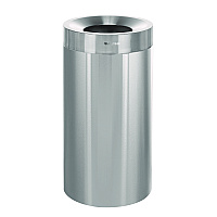 Alpine 27 Gallon Stainless Steel Commercial Indoor Trash Can, Brushed Stainless Steel (ALHALP47527)
