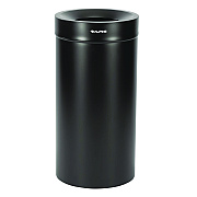 Alpine 27 Gallon Stainless Steel Commercial Indoor Trash Can, Black (ALHALP47527BLK)