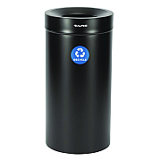 Alpine 27 Gallon Stainless Steel Recycling Can, Black (ALHALP47527BLKR)