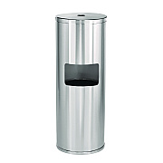Alpine Stainless Steel 7 Gal Trash Can with Gym Disinfecting Wipes Dispenser (ALHALP4777)